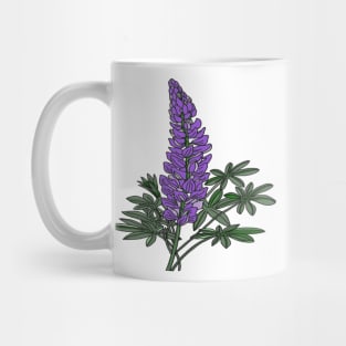 Lupine Flowers Mug